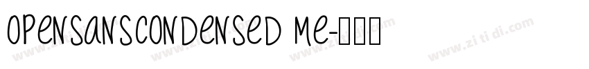opensanscondensed me字体转换